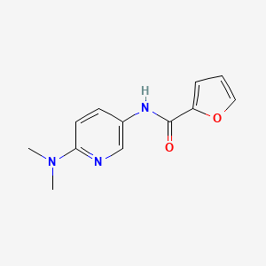 molecular formula C12H13N3O2 B7518879 N-[6-(dimethylamino)pyridin-3-yl]furan-2-carboxamide 