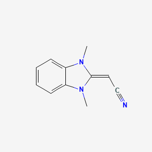 molecular formula C11H11N3 B7518902 1,3-Dimethyl-2-(cyanomethylene)-2,3-dihydro-1H-benzoimidazole 