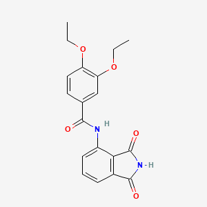 N-(1,3-dioxoisoindol-4-yl)-3,4-diethoxybenzamide