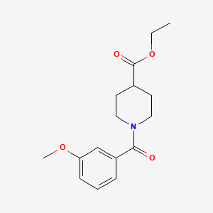 Isonipecotic acid, N-(3-methoxybenzoyl)-, ethyl ester