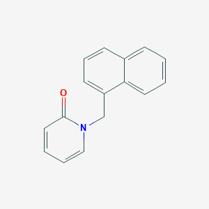 molecular formula C16H13NO B7519123 1-(Naphthalen-1-ylmethyl)pyridin-2-one 