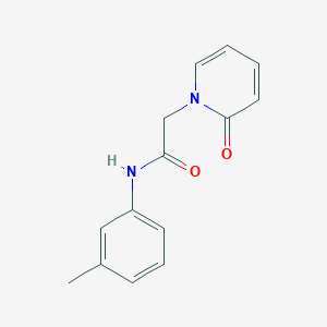 molecular formula C14H14N2O2 B7519246 N-(3-methylphenyl)-2-(2-oxopyridin-1-yl)acetamide 
