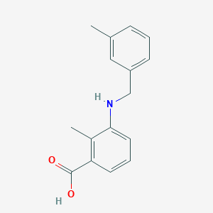 molecular formula C16H17NO2 B7519259 2-Methyl-3-[(3-methylphenyl)methylamino]benzoic acid 