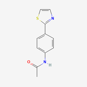 molecular formula C11H10N2OS B7519297 N-[4-(1,3-thiazol-2-yl)phenyl]acetamide 