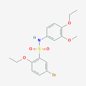 5-bromo-2-ethoxy-N-(4-ethoxy-3-methoxyphenyl)benzenesulfonamide
