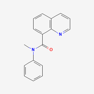 molecular formula C17H14N2O B7519369 N-methyl-N-phenylquinoline-8-carboxamide 