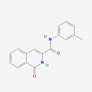 molecular formula C17H14N2O2 B7519414 N-(3-methylphenyl)-1-oxo-2H-isoquinoline-3-carboxamide 