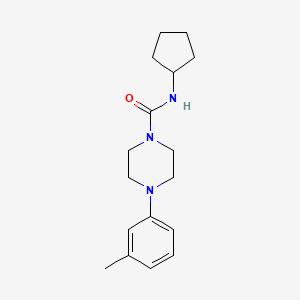 N-cyclopentyl-4-(3-methylphenyl)piperazine-1-carboxamide