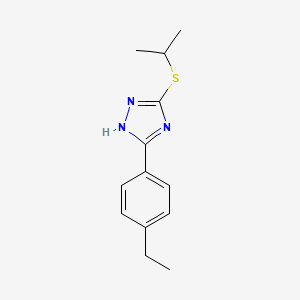 5-(4-ethylphenyl)-3-propan-2-ylsulfanyl-1H-1,2,4-triazole