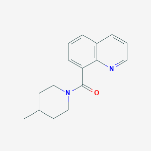 molecular formula C16H18N2O B7519433 (4-Methylpiperidin-1-yl)-quinolin-8-ylmethanone 