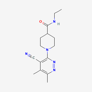 1-(4-cyano-5,6-dimethylpyridazin-3-yl)-N-ethylpiperidine-4-carboxamide