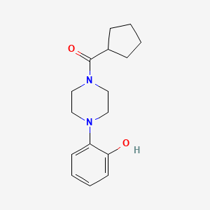 molecular formula C16H22N2O2 B7519474 Cyclopentyl-[4-(2-hydroxyphenyl)piperazin-1-yl]methanone 