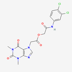 [2-(3,4-Dichloroanilino)-2-oxoethyl] 2-(1,3-dimethyl-2,6-dioxopurin-7-yl)acetate