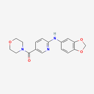 [6-(1,3-Benzodioxol-5-ylamino)pyridin-3-yl]-morpholin-4-ylmethanone