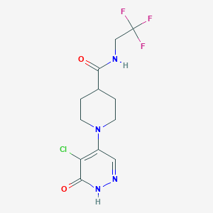 1-(5-chloro-6-oxo-1H-pyridazin-4-yl)-N-(2,2,2-trifluoroethyl)piperidine-4-carboxamide