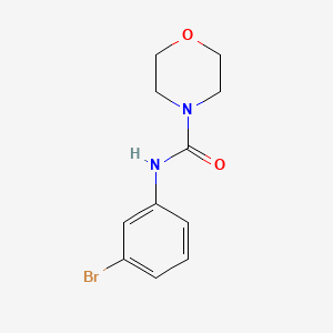 molecular formula C11H13BrN2O2 B7519753 N-(3-bromophenyl)morpholine-4-carboxamide 