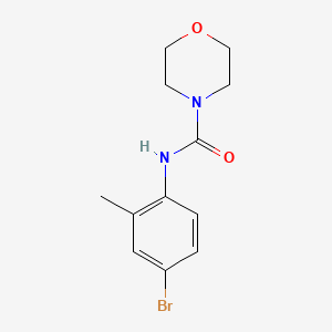 molecular formula C12H15BrN2O2 B7519764 N-(4-bromo-2-methylphenyl)morpholine-4-carboxamide 