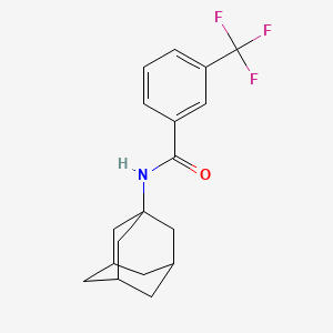 molecular formula C18H20F3NO B7519825 N-(1-adamantyl)-3-(trifluoromethyl)benzamide 