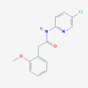 molecular formula C14H13ClN2O2 B7519849 N-(5-chloropyridin-2-yl)-2-(2-methoxyphenyl)acetamide 