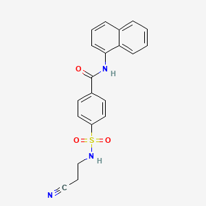 4-(2-cyanoethylsulfamoyl)-N-naphthalen-1-ylbenzamide