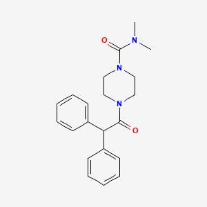 4-(2,2-diphenylacetyl)-N,N-dimethylpiperazine-1-carboxamide