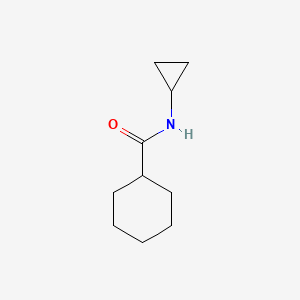 molecular formula C10H17NO B7519924 N-cyclopropylcyclohexanecarboxamide 