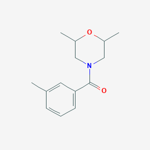 (2,6-Dimethylmorpholin-4-yl)-(3-methylphenyl)methanone