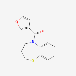 3,4-dihydro-2H-1,5-benzothiazepin-5-yl(furan-3-yl)methanone