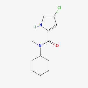 molecular formula C12H17ClN2O B7519997 4-chloro-N-cyclohexyl-N-methyl-1H-pyrrole-2-carboxamide 