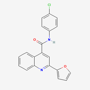 N-(4-chlorophenyl)-2-(furan-2-yl)quinoline-4-carboxamide