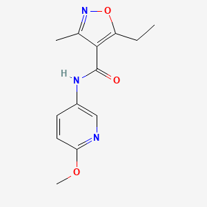 5-ethyl-N-(6-methoxypyridin-3-yl)-3-methyl-1,2-oxazole-4-carboxamide