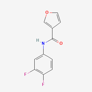 molecular formula C11H7F2NO2 B7520107 N-(3,4-difluorophenyl)furan-3-carboxamide 