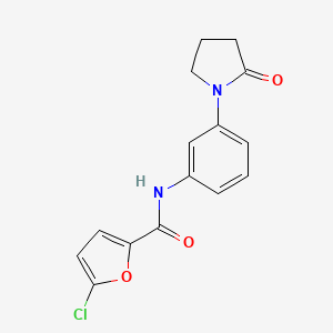 5-chloro-N-[3-(2-oxopyrrolidin-1-yl)phenyl]furan-2-carboxamide