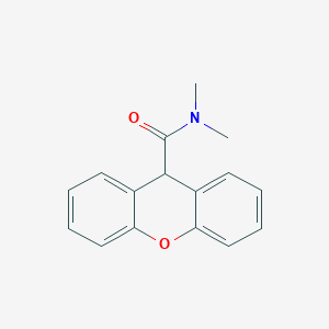 molecular formula C16H15NO2 B7520183 N,N-dimethyl-9H-xanthene-9-carboxamide 