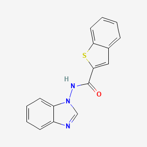 N-(benzimidazol-1-yl)-1-benzothiophene-2-carboxamide