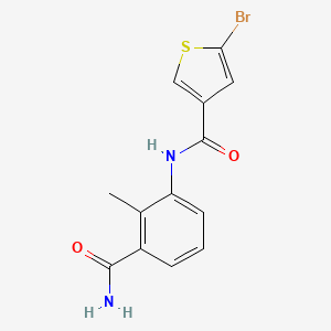 5-bromo-N-(3-carbamoyl-2-methylphenyl)thiophene-3-carboxamide