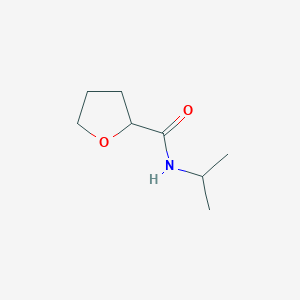 molecular formula C8H15NO2 B7520328 N-Isopropyltetrahydrofuran-2-carboxamide 