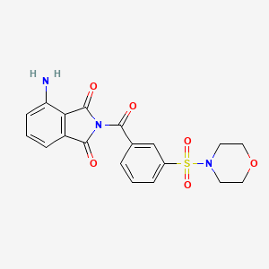 4-Amino-2-(3-morpholin-4-ylsulfonylbenzoyl)isoindole-1,3-dione