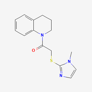 1-(3,4-dihydro-2H-quinolin-1-yl)-2-(1-methylimidazol-2-yl)sulfanylethanone