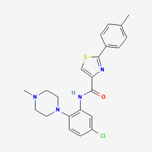 N-[5-chloro-2-(4-methylpiperazin-1-yl)phenyl]-2-(4-methylphenyl)-1,3-thiazole-4-carboxamide