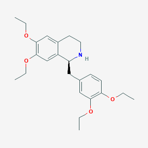 (1S)-1-[(3,4-diethoxyphenyl)methyl]-6,7-diethoxy-1,2,3,4-tetrahydroisoquinoline