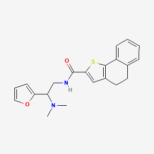 molecular formula C21H22N2O2S B7520457 N-[2-(dimethylamino)-2-(furan-2-yl)ethyl]-4,5-dihydrobenzo[g][1]benzothiole-2-carboxamide 