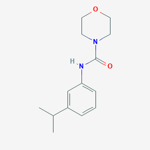 molecular formula C14H20N2O2 B7520538 N-(3-propan-2-ylphenyl)morpholine-4-carboxamide 