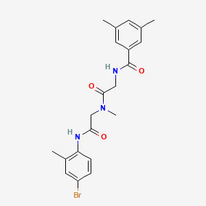 N-[2-[[2-(4-bromo-2-methylanilino)-2-oxoethyl]-methylamino]-2-oxoethyl]-3,5-dimethylbenzamide