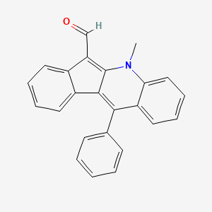 5-Methyl-11-phenylindeno[2,3-b]quinoline-6-carbaldehyde