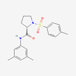 molecular formula C20H24N2O3S B7520615 (2S)-N-(3,5-dimethylphenyl)-1-(4-methylphenyl)sulfonylpyrrolidine-2-carboxamide 