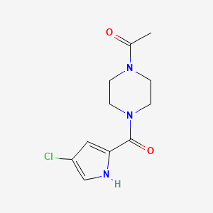 1-[4-(4-chloro-1H-pyrrole-2-carbonyl)piperazin-1-yl]ethanone