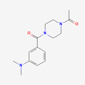 1-[4-[3-(Dimethylamino)benzoyl]piperazin-1-yl]ethanone