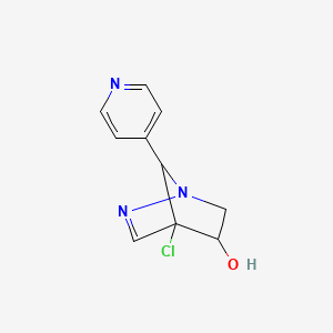 4-Chloro-7-pyridin-4-yl-1,2-diazabicyclo[2.2.1]hept-2-en-5-ol