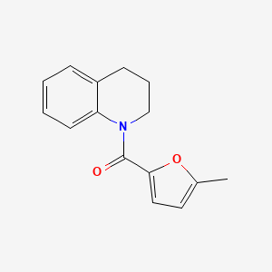 molecular formula C15H15NO2 B7520653 3,4-dihydroquinolin-1(2H)-yl(5-methylfuran-2-yl)methanone 